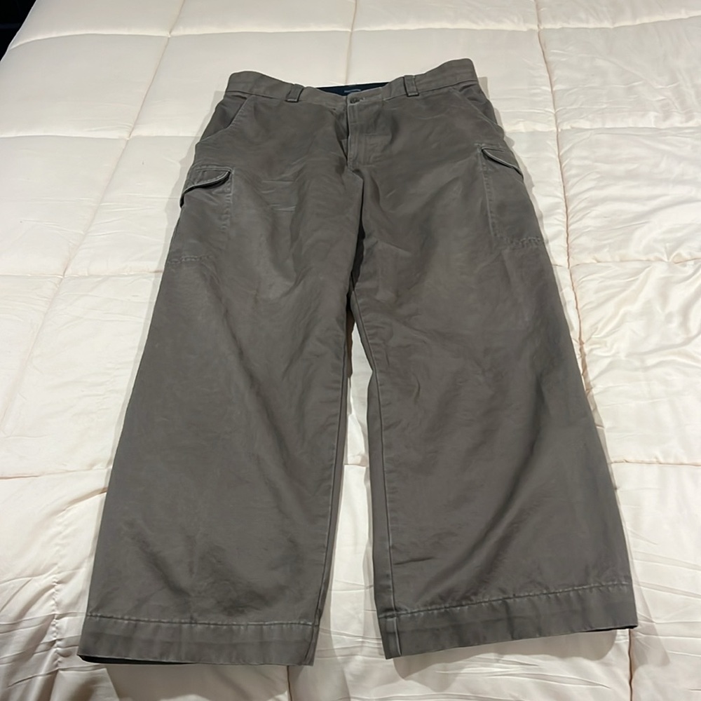 Dockers Stain Defender Men's Green Cargo Pants With Relaxed fit - Sz 34x30